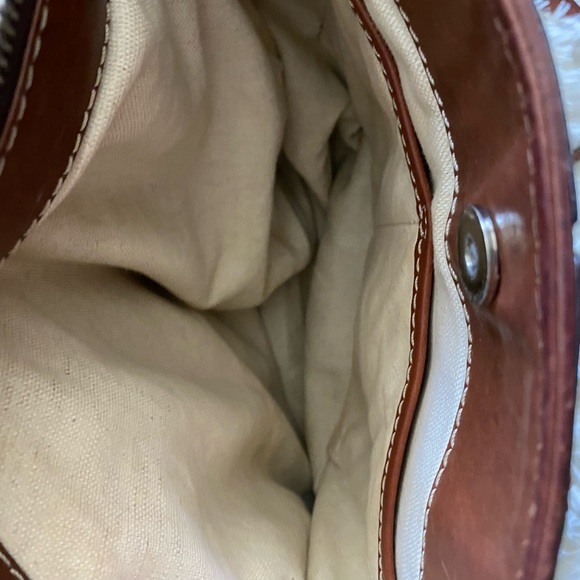 Michael Kors Leather Tote Bag With Gold Nail Heads - Picture 5 of 8